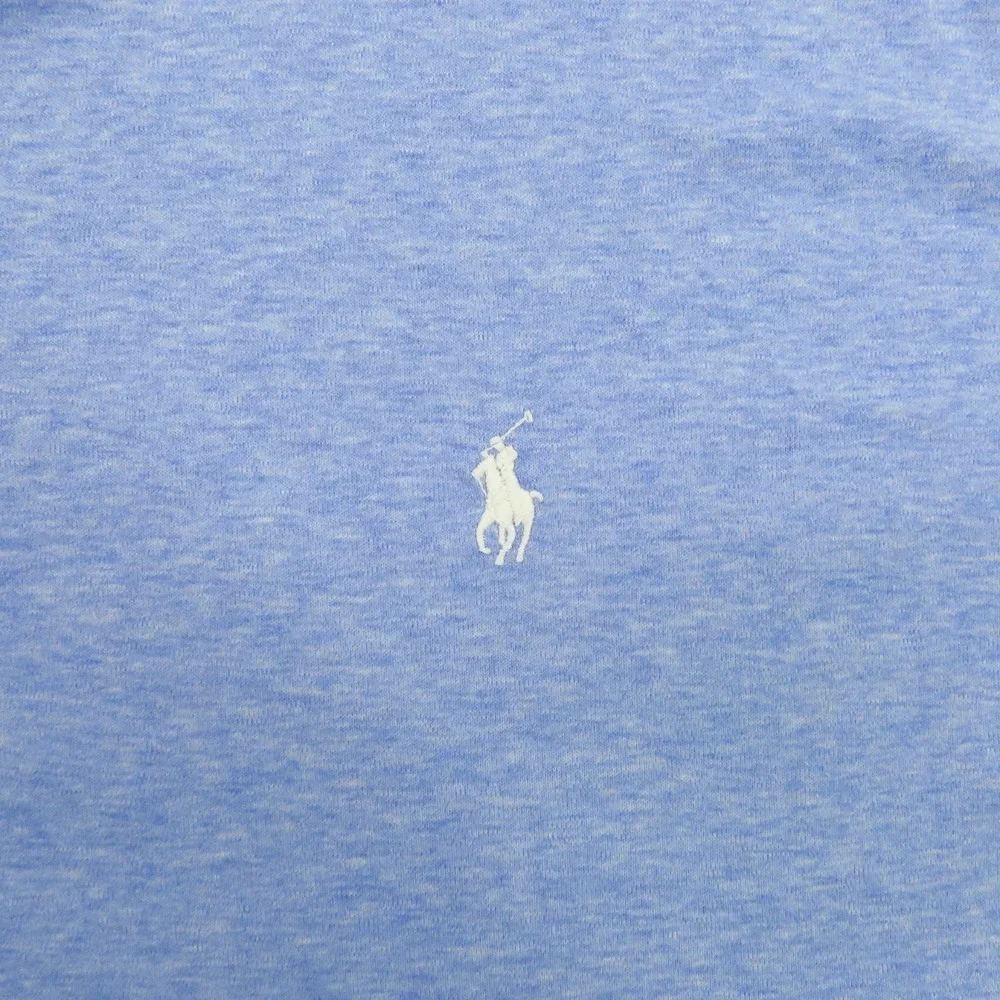 Polo Ralph Lauren Polo Shirt 3XLT Mens Soft Light Heather Blue White Tipped Pony